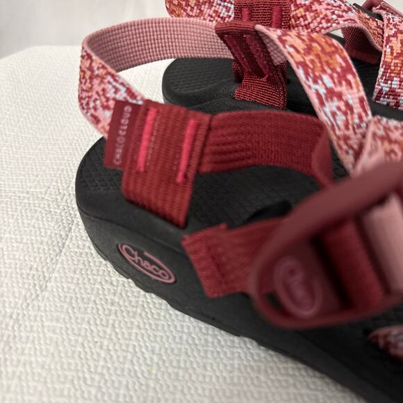 Chaco Z Cloud 2 Sport Sandal Womens Size 10 Rust Pink Abstract Toe Loop - Picture 3 of 11